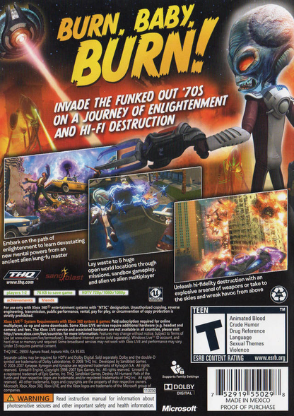 Destroy All Humans! Path of the Furon - Xbox 360