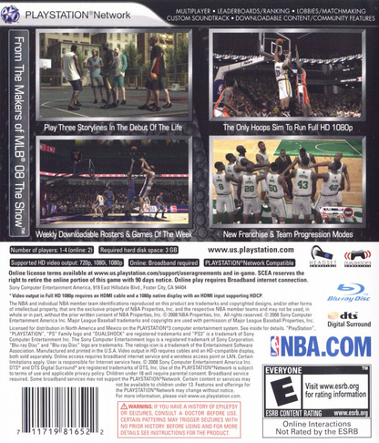 NBA 09: The Inside - PS3