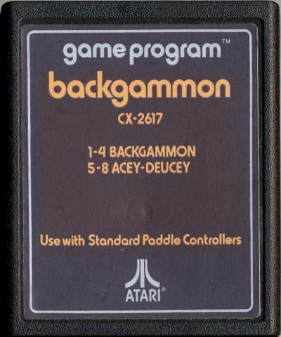 Backgammon (Text Label) - Atari 2600