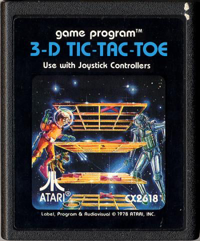 3D Tic-Tac-Toe (Picture Label) - Atari 2600