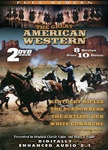 Great American Westerns, Vol. 08: Richard Basehart: White Comanche / Great American West / Kentucky Rifles / ... - DVD
