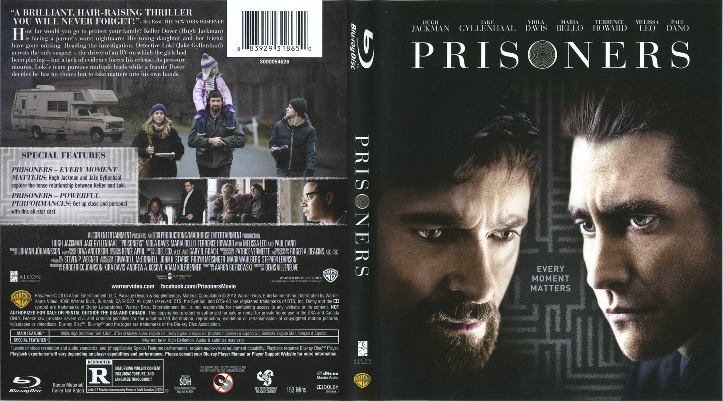 Prisoners - Blu-ray Suspense/Thriller 2013 R
