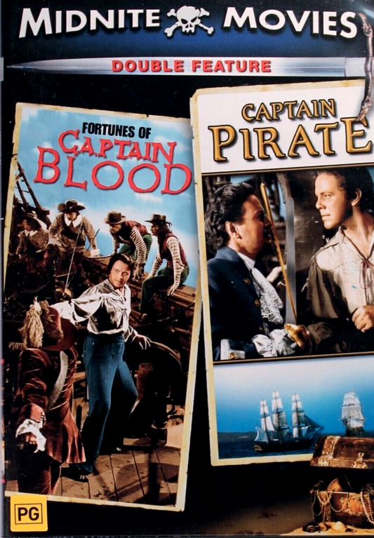 Midnite Movies: Fortunes Of Captain Blood / Captain Pirate - DVD
