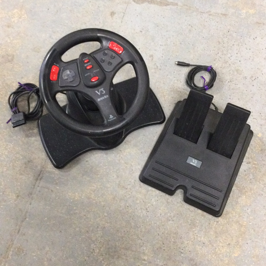 InterAct V3 Playstation Race Wheel Red - PS2