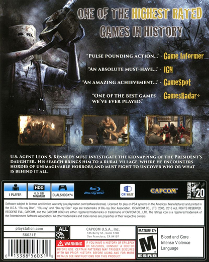 Resident Evil 4 HD - PS4