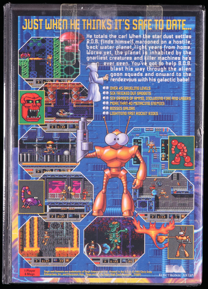 B.O.B. SEGA GENESIS 9.6 B+ - NEBRASKA COLLECTION