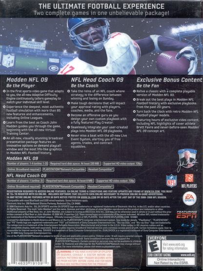 Madden NFL 09: 20th Anniversary Edition - PS3