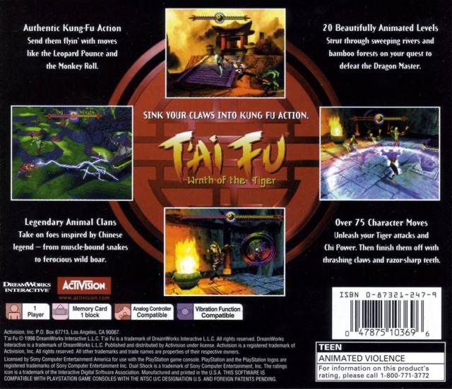 Tai Fu: Wrath of the Tiger - PS1