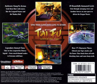 Tai Fu: Wrath of the Tiger - PS1