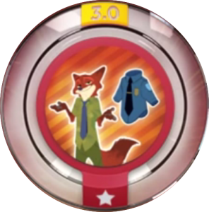 Round Power Disc | Officer Nick Wilde - Disney Infinity 3.0