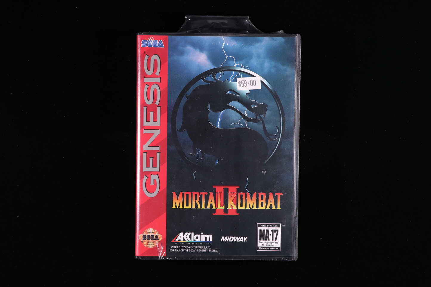 Mortal Kombat II SEGA GENESIS 9.6 A++ - NEBRASKA COLLECTION