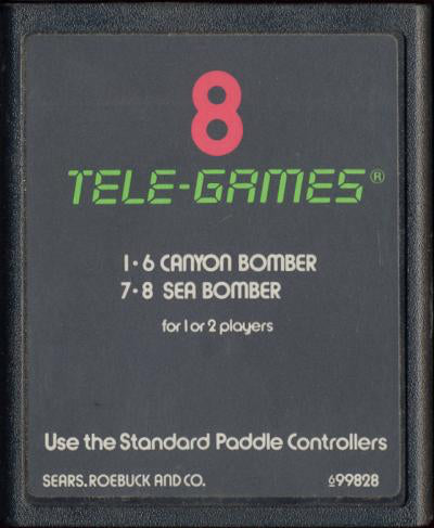Canyon Bomber (Tele-Games 6-99828) - Atari 2600