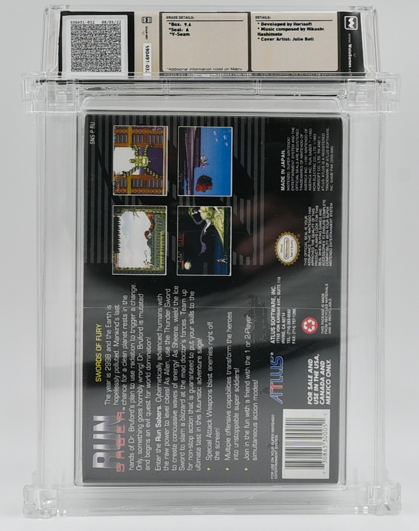 Run Saber SNES 9.6 A - NEBRASKA COLLECTION