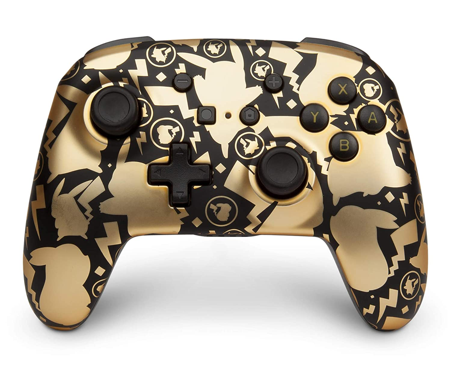 Power A Enhanced Wireless Controller Gold & Black Pikachu - Switch