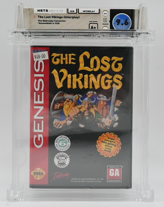 The Lost Vikings (Interplay) SEGA GENESIS 9.6 A+ - NEBRASKA COLLECTION
