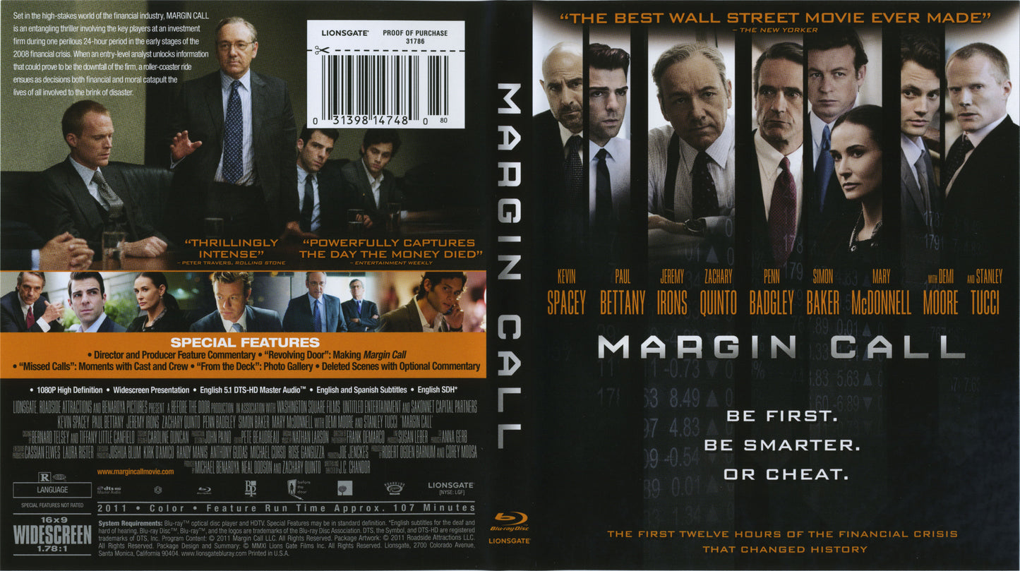 Margin Call - Blu-ray Drama 2011 R