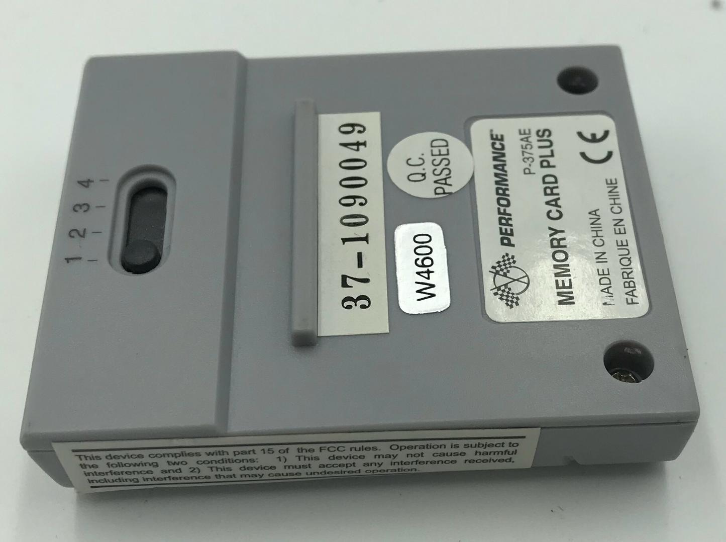 Memory Card N64 Performance 4x Memory Grey/Blue - N64