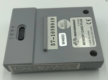 Memory Card N64 Performance 4x Memory Grey/Blue - N64