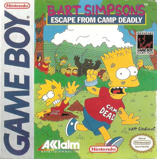 Bart Simpson's Escape from Camp Deadly - Game Boy