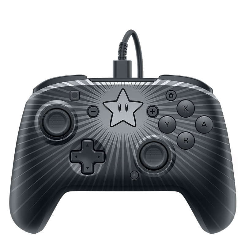 PDP Faceoff Wired Pro Controller Star Mario - Switch