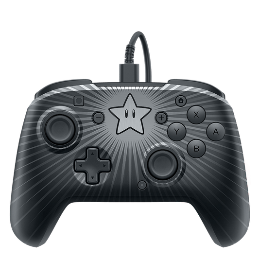 PDP Faceoff Wired Pro Controller Star Mario - Switch