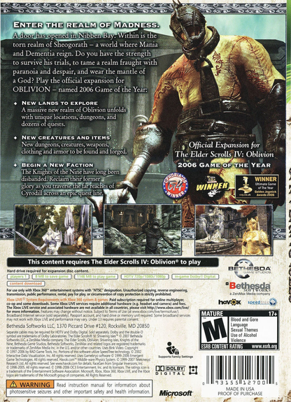 Elder Scrolls IV: Shivering Isles - Xbox 360