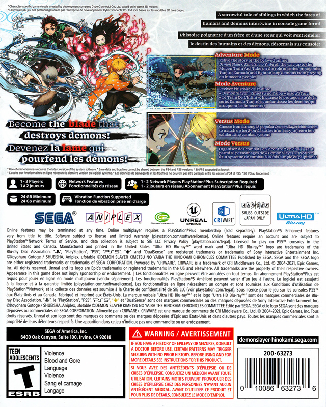 Demon Slayer: The Hinokami Chronicles - PS5
