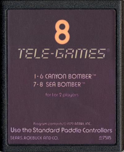 Canyon Bomber (Tele-Games 49-75115) - Atari 2600