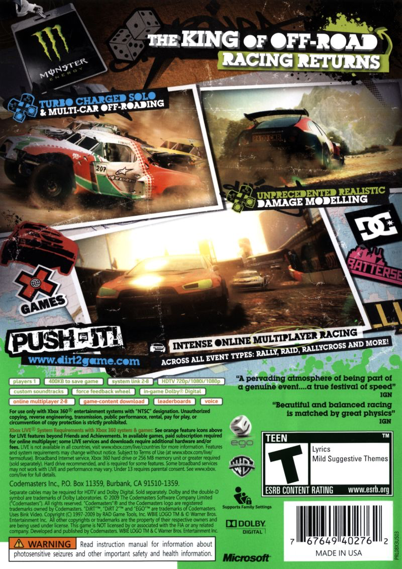 Dirt 2 - Xbox 360