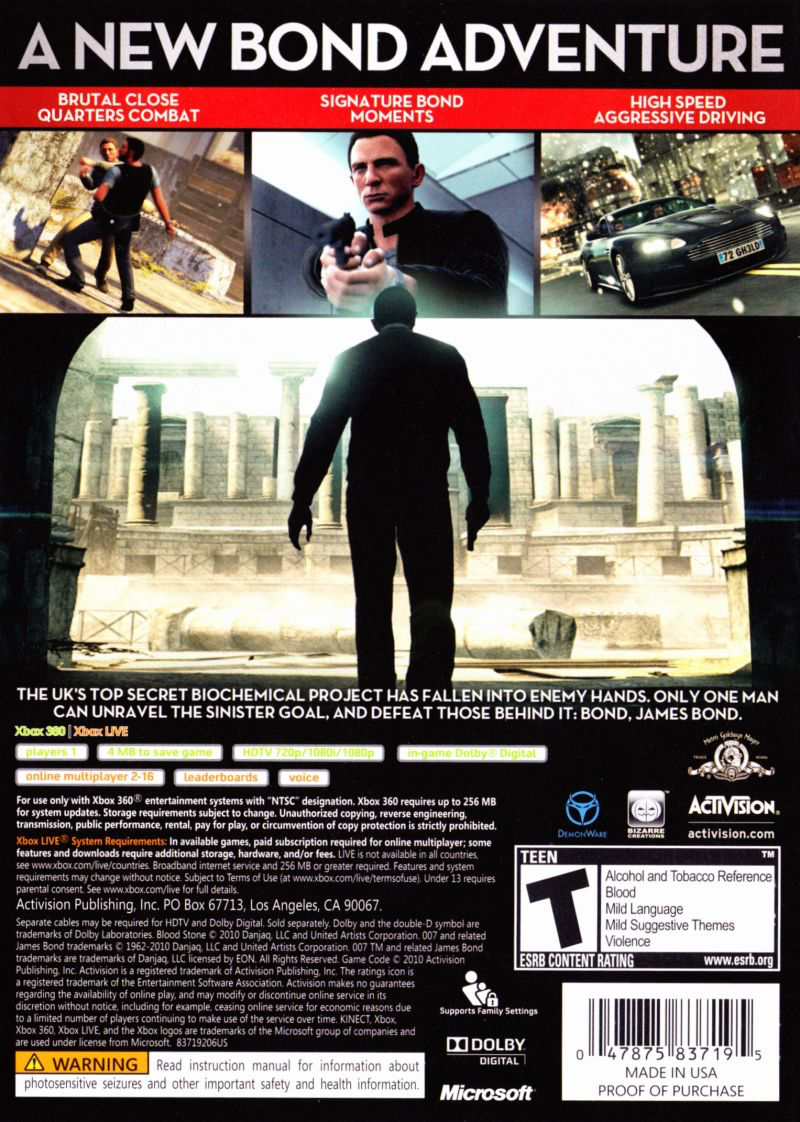 007 James Bond: Blood Stone - Xbox 360