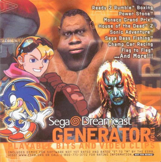 Generator Demo Disc Vol. 1 - Dreamcast