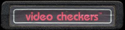 Video Checkers (Text Label) - Atari 2600