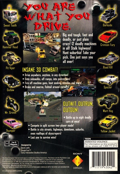 Twisted Metal (Long Box) - PS1