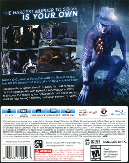 Murdered: Soul Suspect - PS4