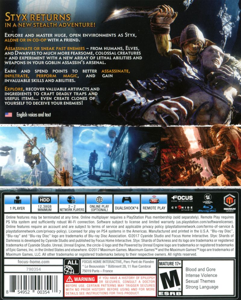 Styx: Shards of Darkness - PS4