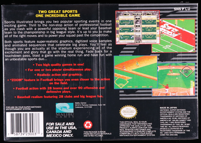 Sports Illustrated: Championship Football & Baseball SNES 9.8 A+ - NEBRASKA COLLECTION