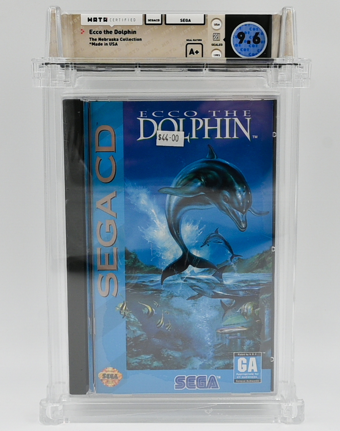 Ecco The Dolphin SEGA CD 9.6 A+ - NEBRASKA COLLECTION