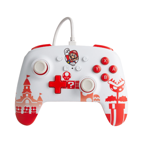 Power A Faceoff Wired Pro Controller Red & White Mario - Switch
