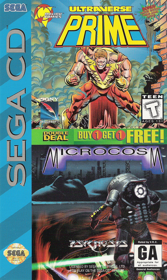 Ultraverse Prime Microcosm Double Deal - Sega CD