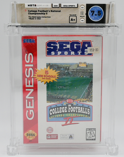 College Football's National Championship II SEGA GENESIS 7.5 A+ - NEBRASKA COLLECTION