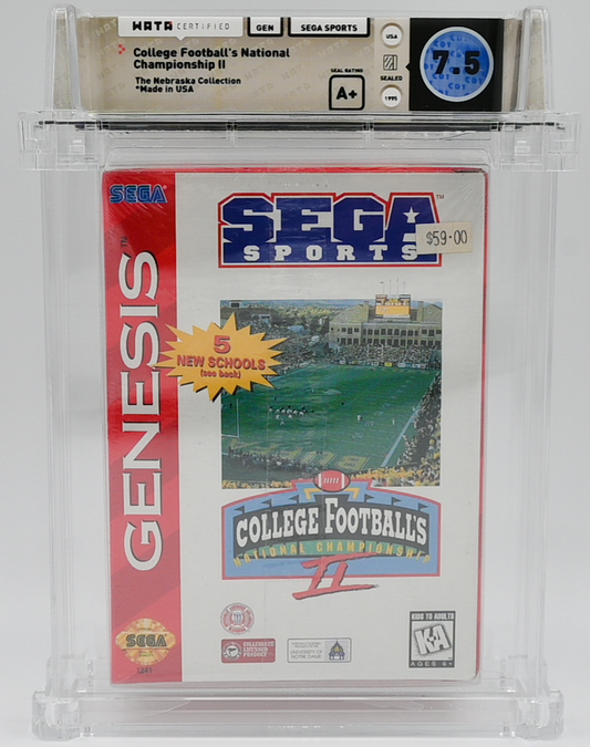 College Football's National Championship II SEGA GENESIS 7.5 A+ - NEBRASKA COLLECTION