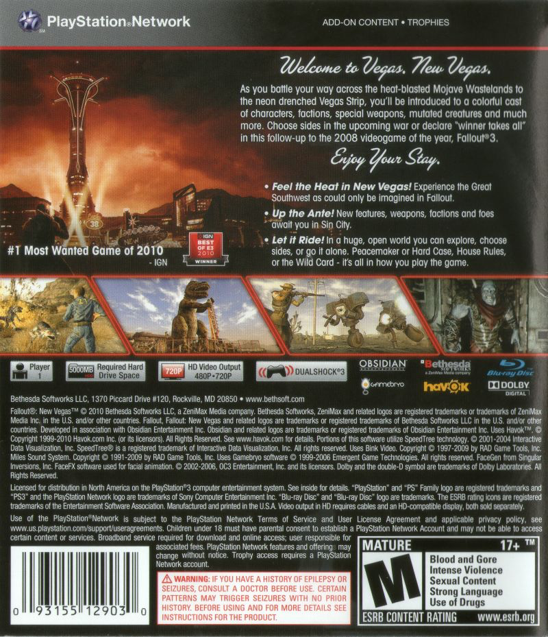 Fallout: New Vegas - PS3