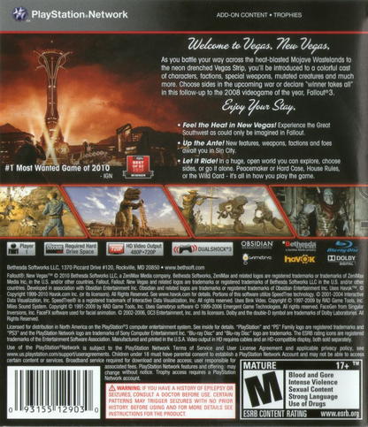 Fallout: New Vegas - PS3