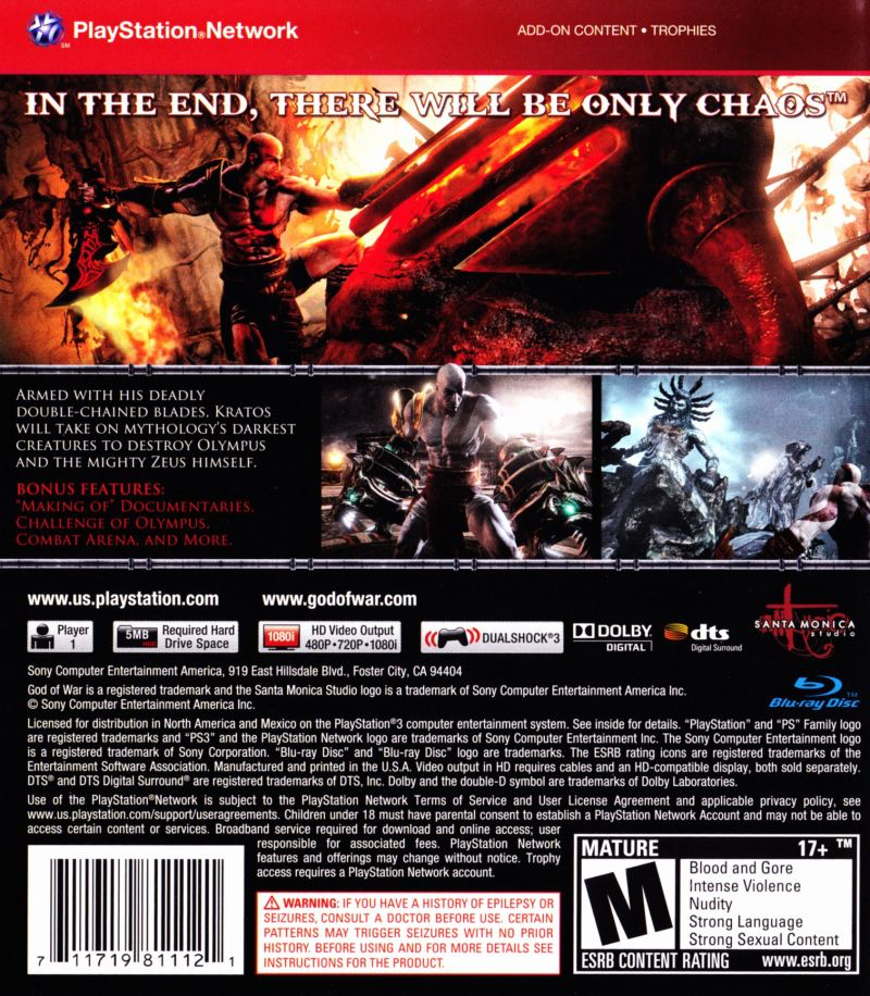 God of War 3 - Greatest Hits - PS3
