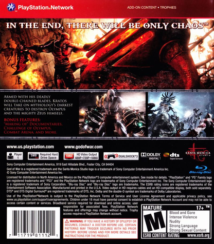 God of War 3 - Greatest Hits - PS3