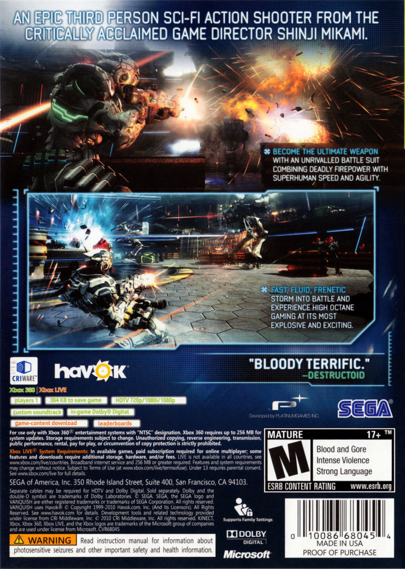 Vanquish - Xbox 360
