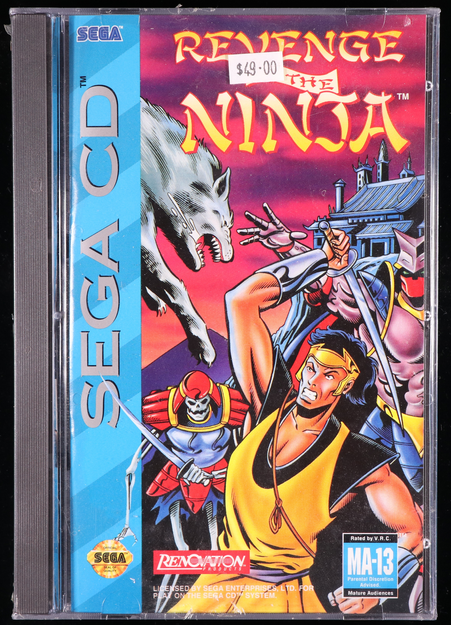 Revenge of the Ninja SEGA CD 9.8 A+ - NEBRASKA COLLECTION