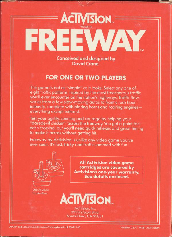 Freeway (Blue Label) - Atari 2600