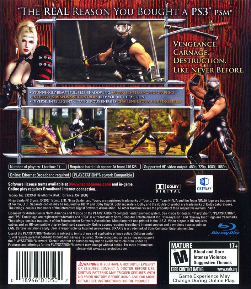 Ninja Gaiden: Sigma - PS3