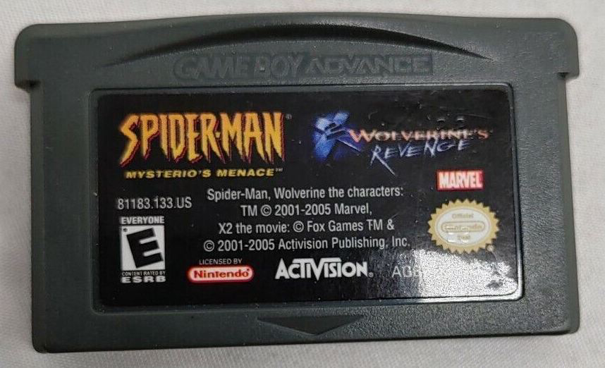 Spiderman Mysterios Menace / X-2 Wolverines Revenge - GBA